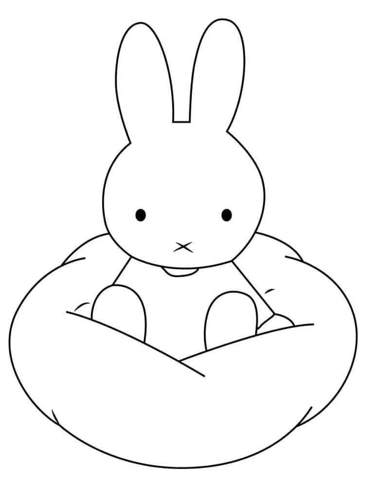 Página para Colorir Página de Colorir Miffy Grátis