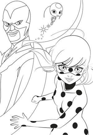 Hawk Moth e Ladybug - Cores do Céu