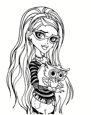 Retrato da Personagem Ghoulia Yelps