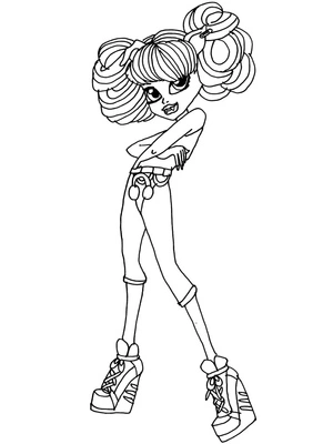 Página para Colorir Howleen Wolf Howleen, a Loba