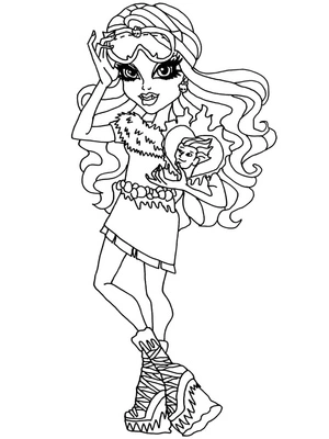 Página para Colorir Abbey Bominable de Monster High