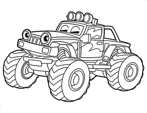 Desenho de Monster Truck