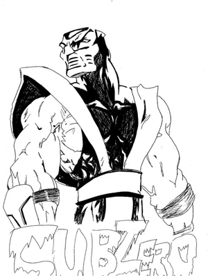 Página para Colorir Página para Colorir do Sub Zero