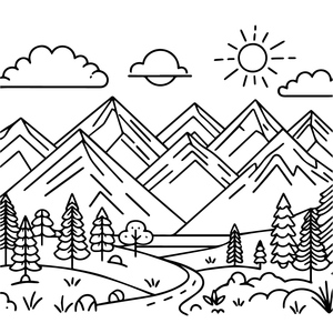 Vista Incrível da Montanha