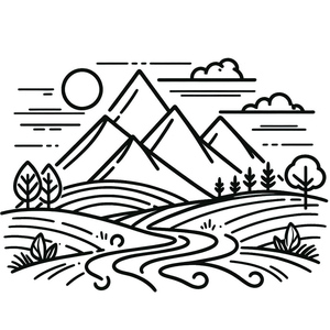Aventura na Paisagem Montanhosa