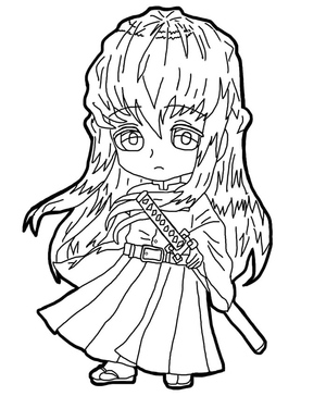 Adorável Chibi Muichiro Tokito