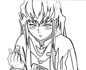 Muichiro Tokito da série de anime Demon Slayer