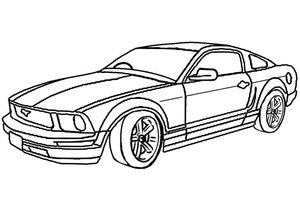Página para Colorir Ford Mustang