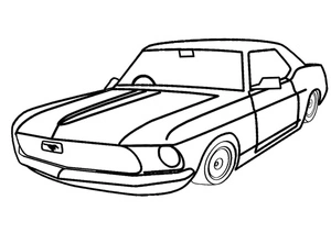 Página para Colorir Mustang da Ford