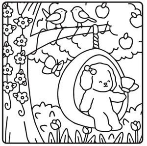 Página para Colorir Liberte os Amigos Peludos
