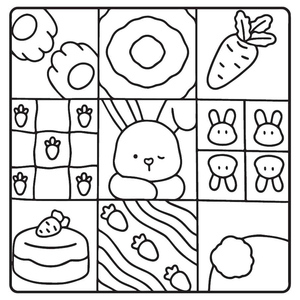 Página para Colorir Meus Amigos Peludinhos
