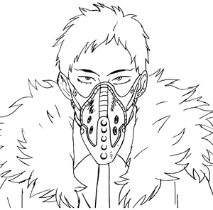 Página para Colorir Chisaki Kai de My Hero Academia
