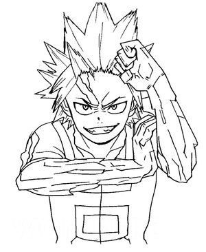 Página para Colorir Kirishima → Montanha Colorida