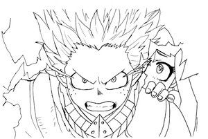 Página para Colorir Página para Colorir do Midoriya e da Eri