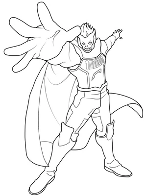 Página para Colorir Página de Colorir do Personagem Mirio Togata
