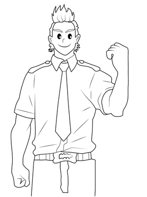 Página para Colorir Mirio Togata - My Hero Academia