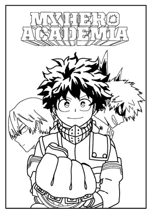 Página para Colorir Página para Colorir My Hero Academia