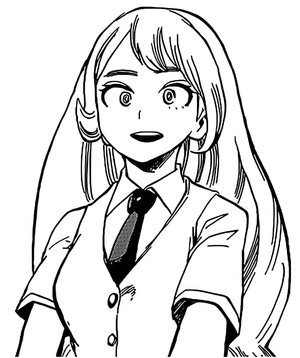 Página para Colorir Página para colorir Nejire Hado inspirada em My Hero Academia