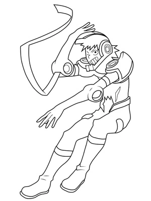 Página para Colorir Sero Hanta de My Hero Academia