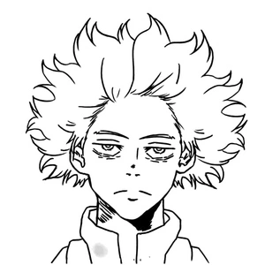 Página para Colorir Shinso Hitoshi de My Hero Academia