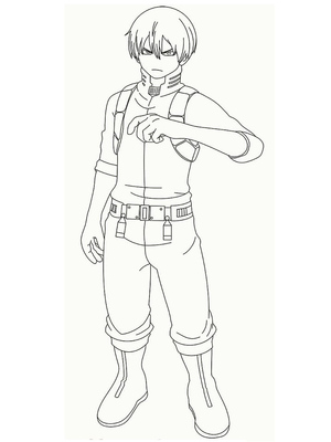 Todoroki da série My Hero Academia