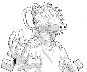 Página para Colorir Tomura Shigaraki