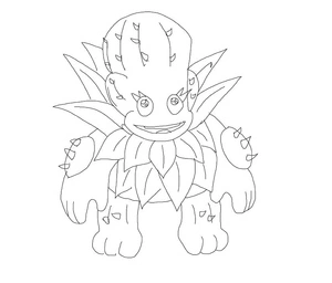 Página para Colorir Barb - My Singing Monsters
