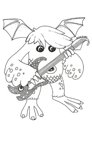 Página para Colorir Riff de My Singing Monsters