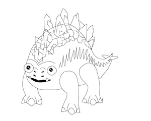 Página para Colorir Stogg do jogo My Singing Monsters