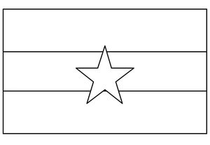 Página para Colorir Bandeira de Mianmar