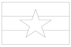 Página para Colorir Bandeira Nacional de Mianmar