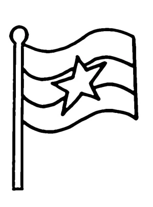 Página para Colorir Bandeira Gratuita para Imprimir de Myanmar