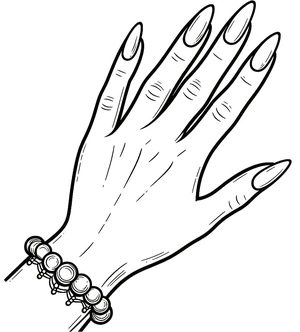Página para Colorir Foto de Unhas