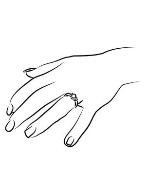 Página para Colorir Página para Colorir de Unhas para Imprimir