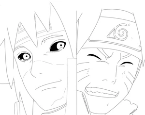 Página para Colorir Página para Colorir Minato e Naruto