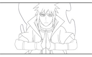 Página para Colorir Minato, o Magnífico