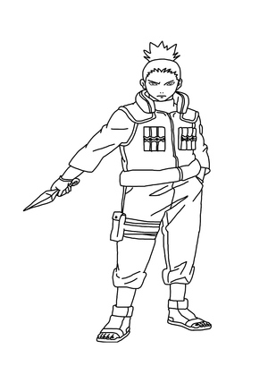 Shikamaru e suas Facas de Arremesso