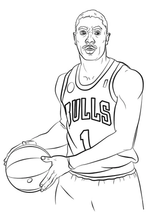Página para Colorir Rose Derrick