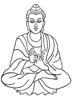 Página para Colorir Buda Gautama