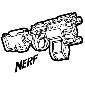 Página para Colorir Elite Nerf