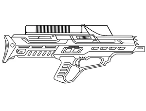 Página para Colorir Página para Colorir de Canhão Blaster