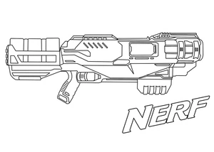 Página para Colorir Canhão Nerf