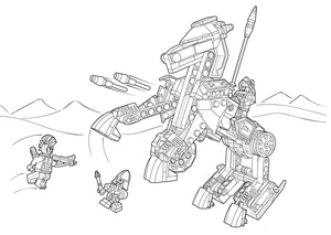 Página para Colorir Batalha dos Cavaleiros Lego Nexo