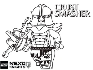 Página para Colorir Lego Nexo Knights: Esmaga-Crosta