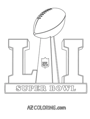 Página para Colorir Super Bowl 2017
