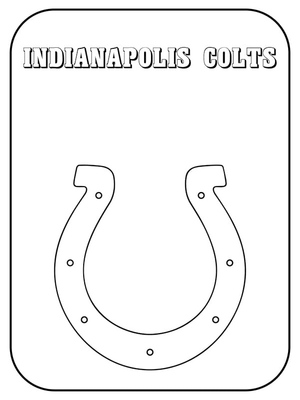 Página para colorir do Indianapolis Colts