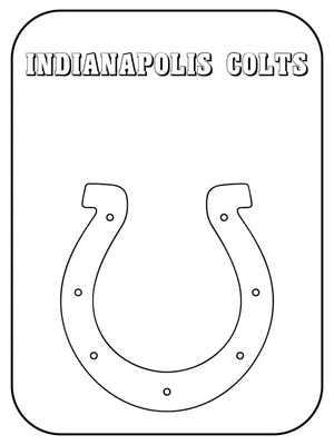 Página para Colorir Página para colorir do Indianapolis Colts