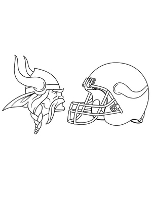 Logotipo Capacete Viking Minnesota
