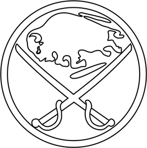 Página para Colorir Página para Colorir do Logo do Buffalo Sabres