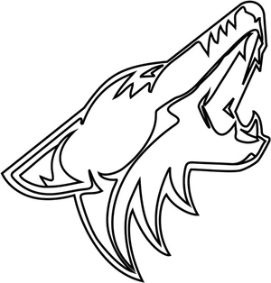 Página para Colorir Logo dos Coyotes no Arizona